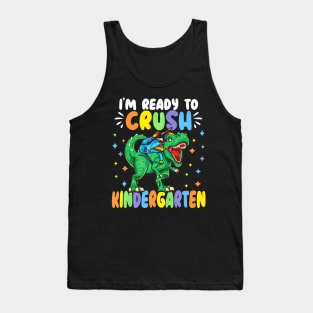 I M Ready To Crush Kindergarten Dinosaur Back To School Tank Top